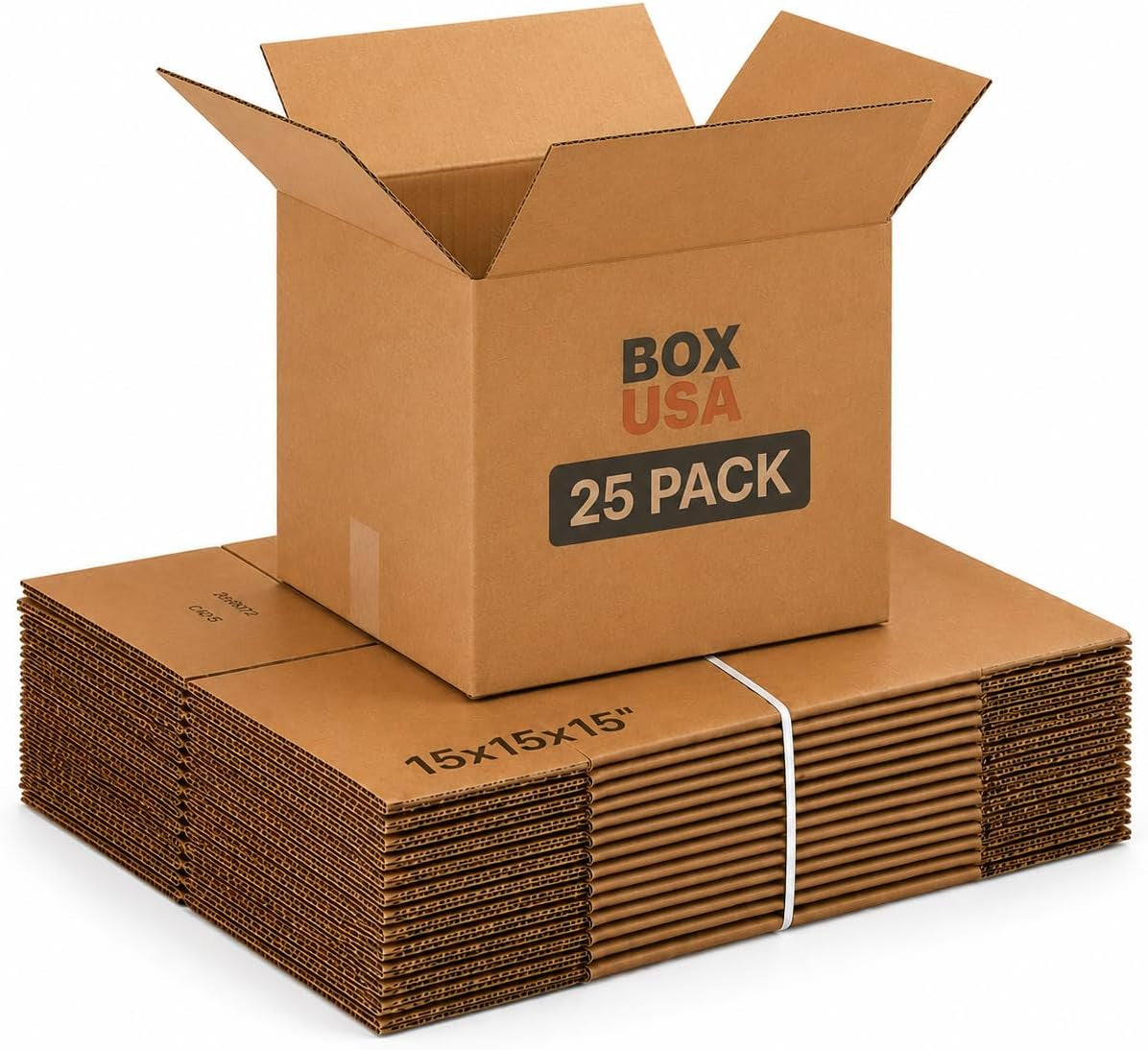Cube Shipping Boxes, 15X15X15" 25-Pk for Shipping & Packing