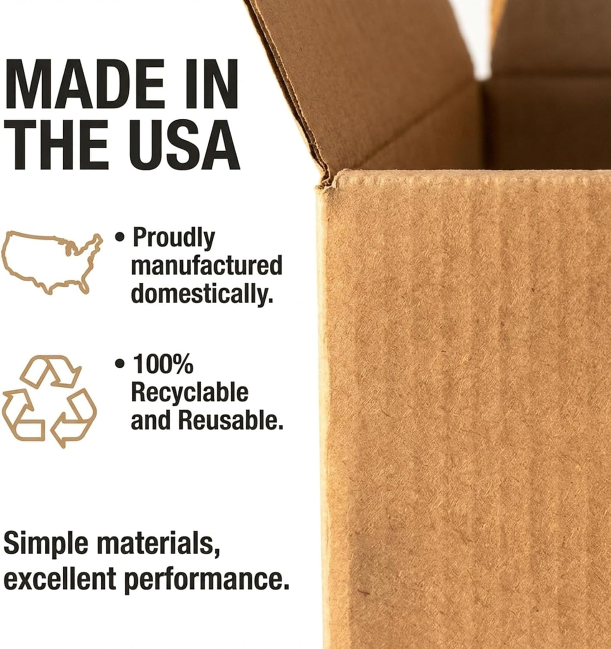 Cube Shipping Boxes, 15X15X15" 25-Pk for Shipping & Packing