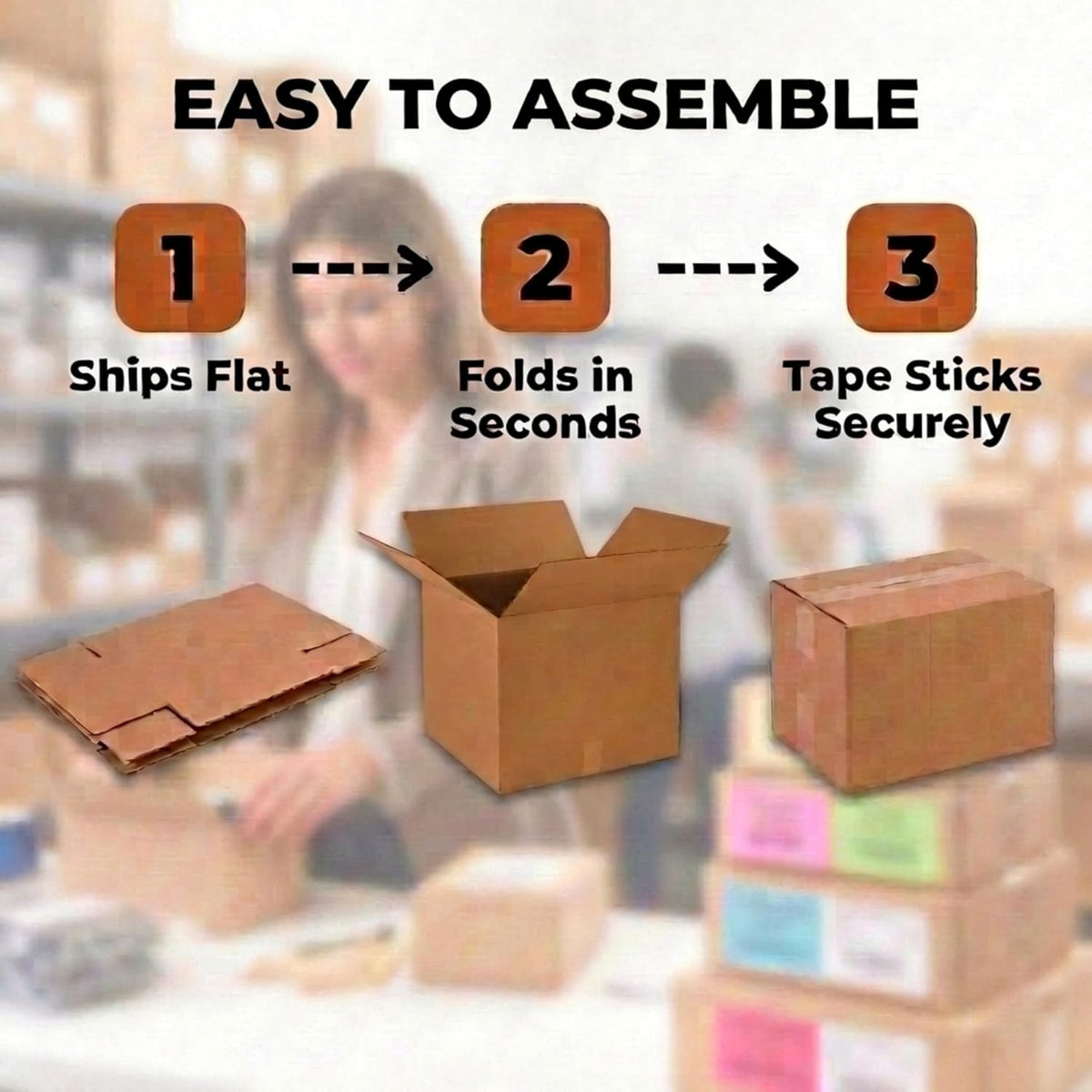 Cube Shipping Boxes, 15X15X15" 25-Pk for Shipping & Packing